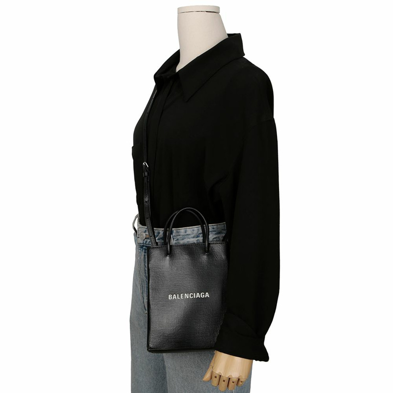 BALENCIAGA 購物手機支架手提單肩包 693805-12