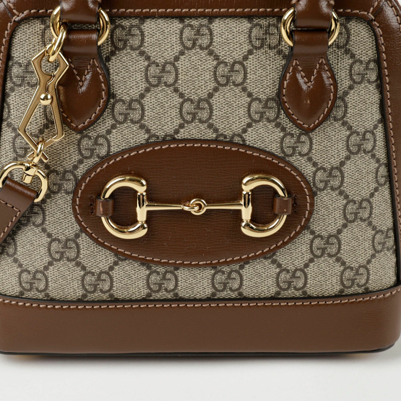 GUCCI Horsebit 1955 迷你頂部提把托特單肩包 640716-1