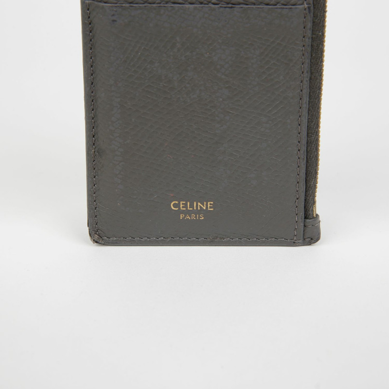CELINE 10B683 緊湊型標誌拉鍊卡錢包-2