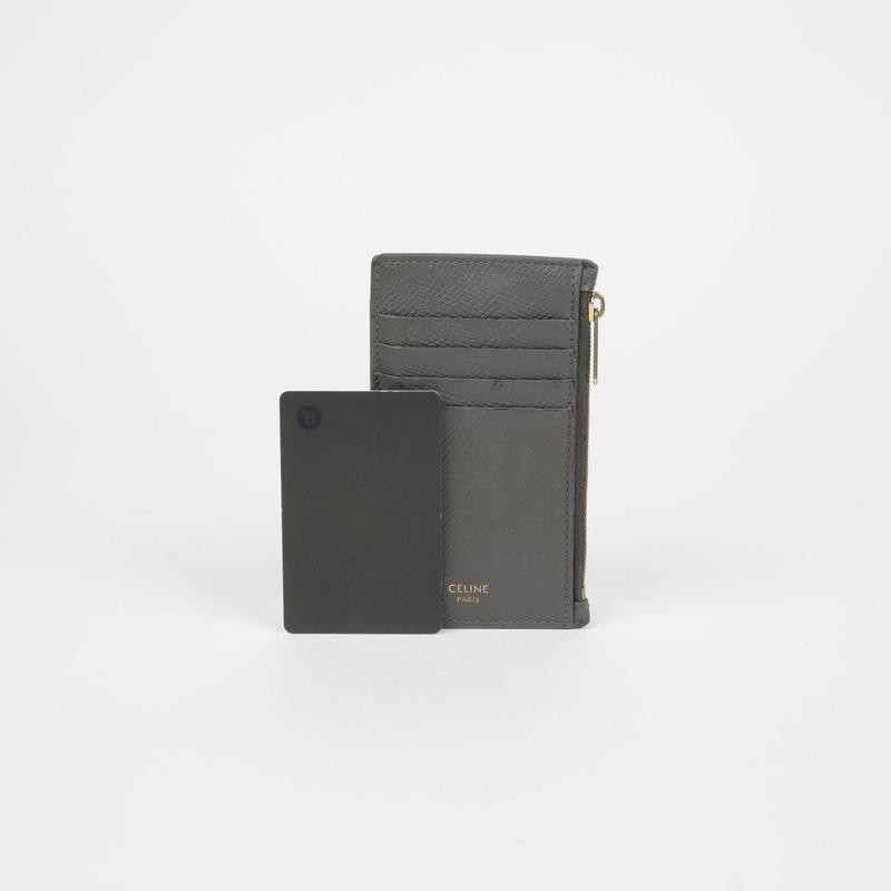 CELINE 10B683 緊湊型標誌拉鍊卡錢包-12