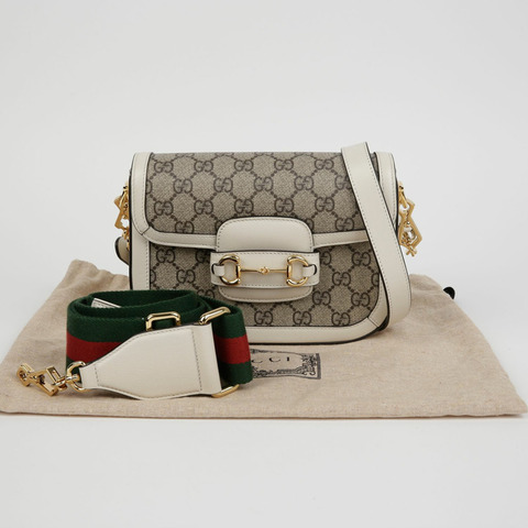 GUCCI Horsebit 1955 迷你肩斜背包 658574