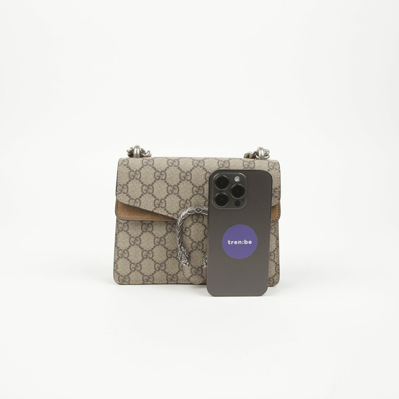 【包稅】GUCCI 迷你 GG Supreme 帆布 Dionysus 單肩斜背包 421970-6