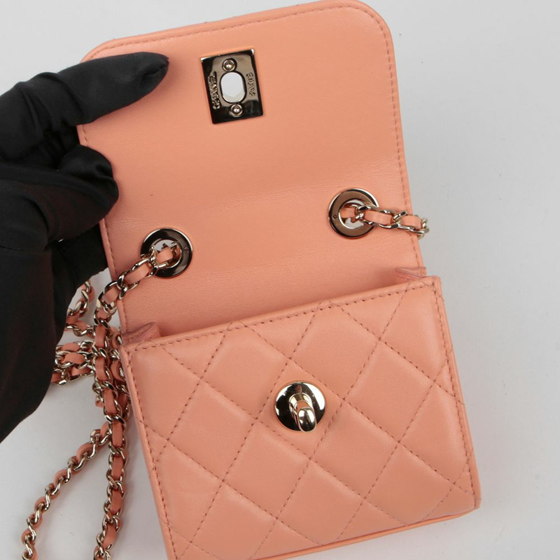 CHANEL 時尚CC迷你肩斜背包 A81633-8