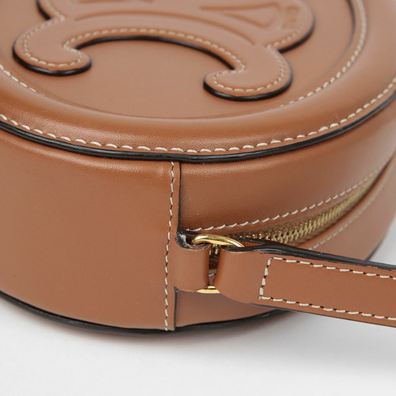 CELINE 10I703DPQ Triope 橢圓形斜背包-5
