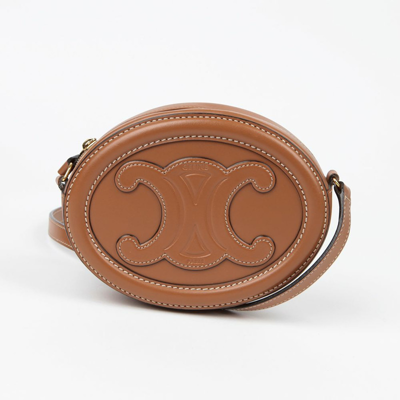 【包稅】CELINE Triope 橢圓形脈衝斜背包 10I703DPQ-0