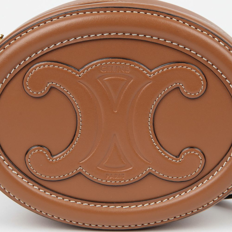 【包稅】CELINE Triope 橢圓形脈衝斜背包 10I703DPQ-1