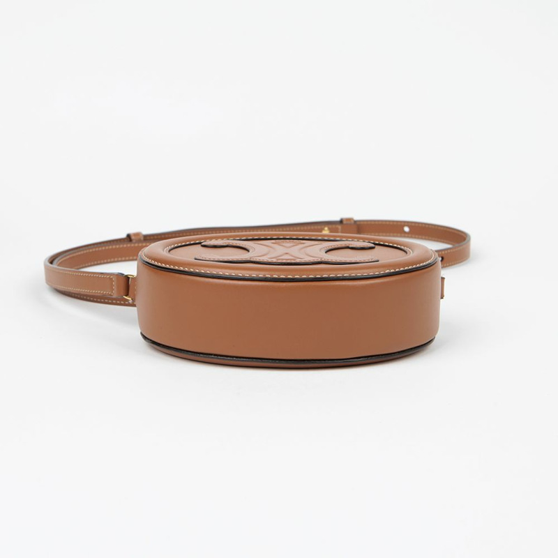 【包稅】CELINE Triope 橢圓形脈衝斜背包 10I703DPQ-7