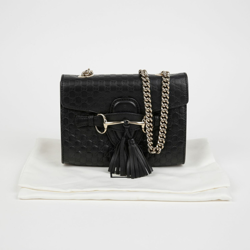 GUCCI Emily 迷你鏈條單肩斜背包 449636-0