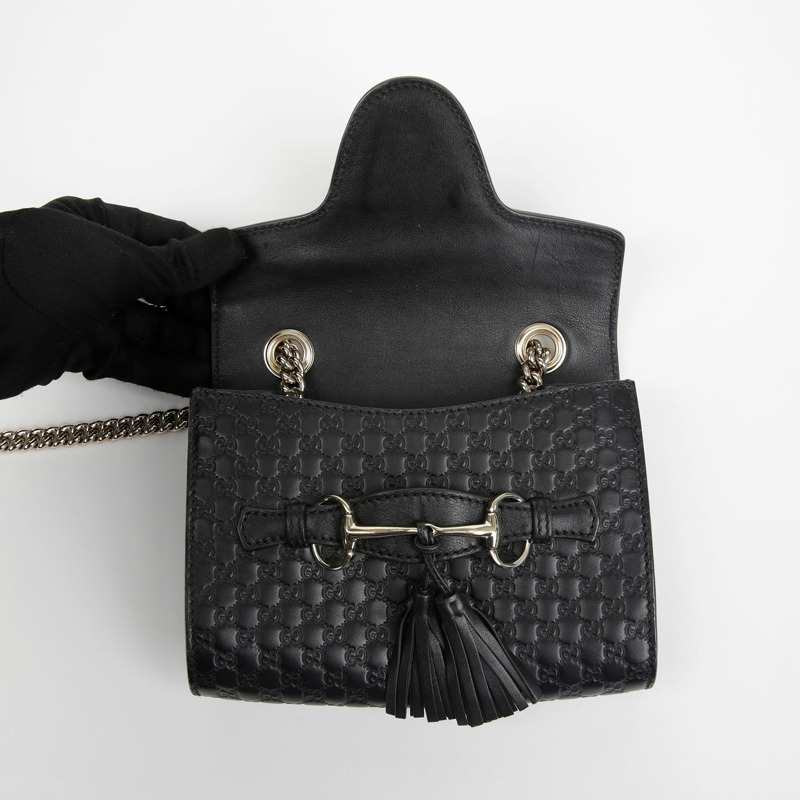 GUCCI Emily 迷你鏈條單肩斜背包 449636-7