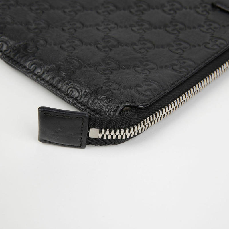GUCCI Signature 軟帶手拿包 473881-9