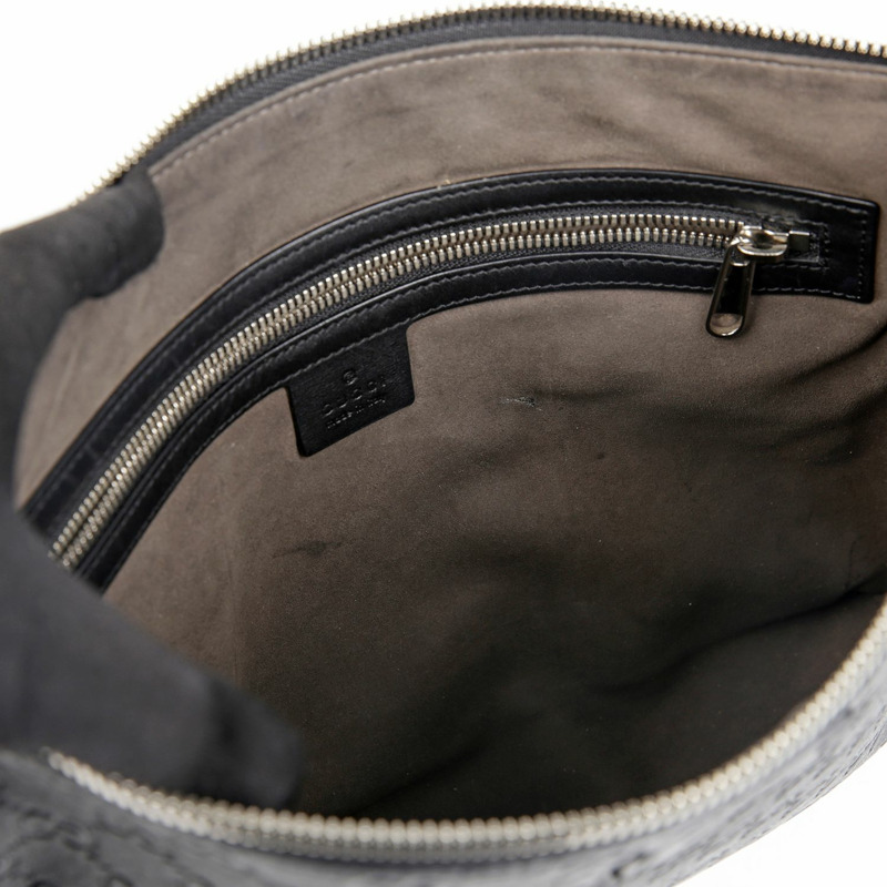 GUCCI Signature 軟帶手拿包 473881-14