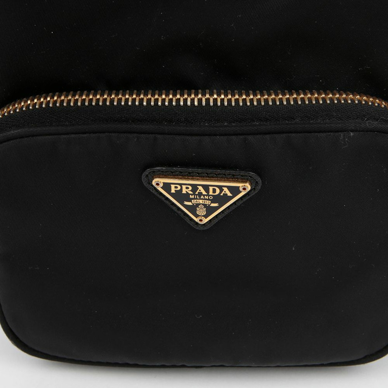 PRADA Duet 三角形標誌水桶單肩包 1BH038-2