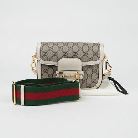 GUCCI Horsebit 1955 迷你肩斜背包 658574