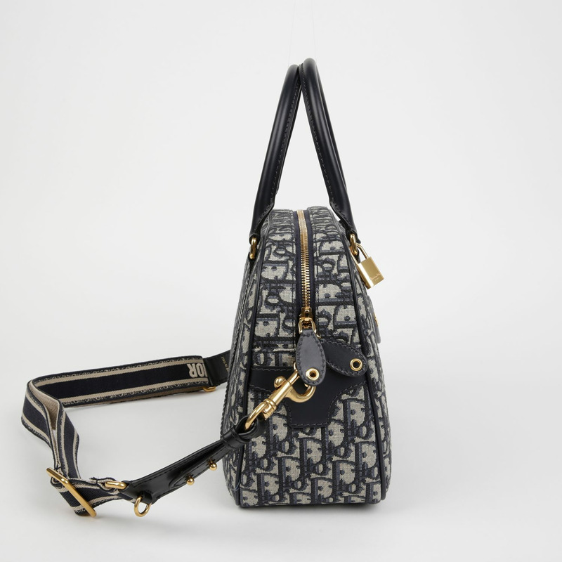 【包稅】DIOR M1341UTZQ DeVibe 大號保齡球手提單肩包-3