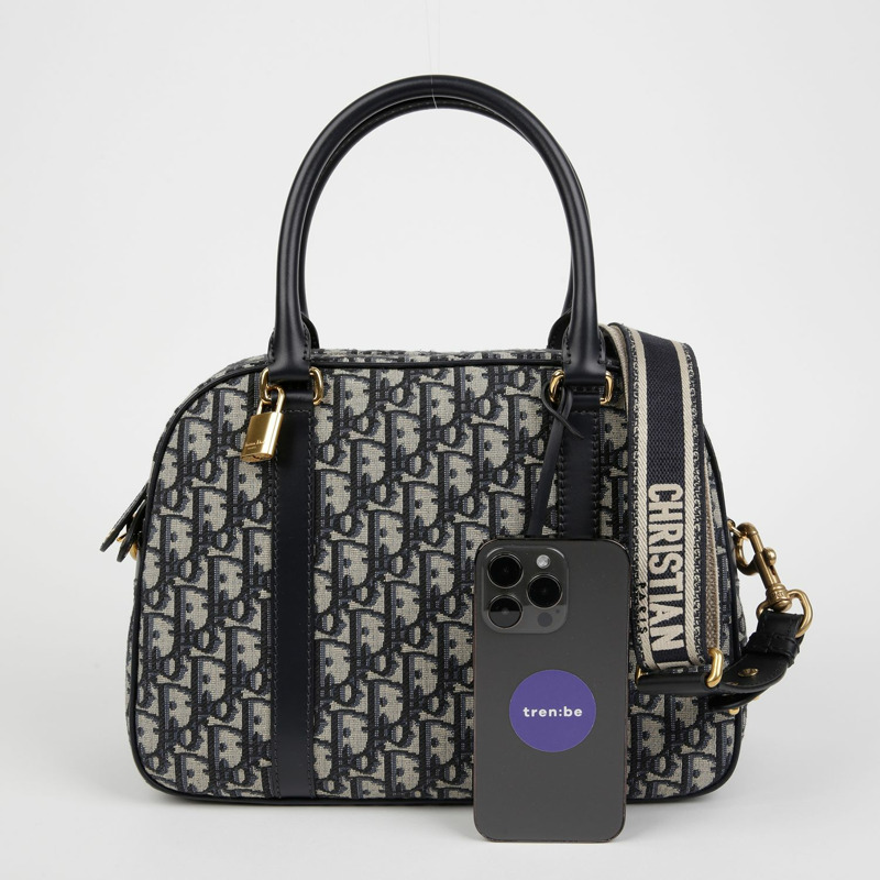 【包稅】DIOR M1341UTZQ DeVibe 大號保齡球手提單肩包-6