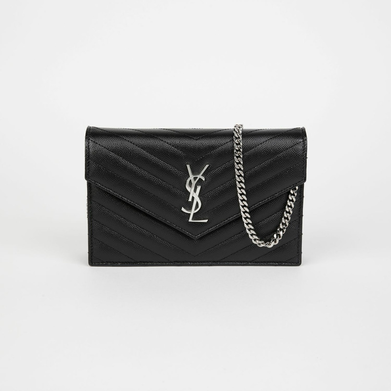 SAINT LAURENT Cassandra 信封 WOC 單肩斜背包 695108-0