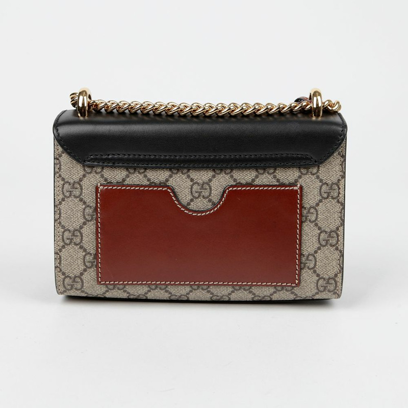 【包稅】GUCCI 槳形鎖扣小鏈條單肩斜背包 409487-3