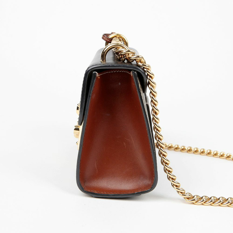 【包稅】GUCCI 槳形鎖扣小鏈條單肩斜背包 409487-4