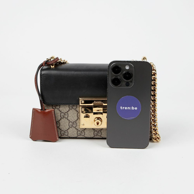 【包稅】GUCCI 槳形鎖扣小鏈條單肩斜背包 409487-7