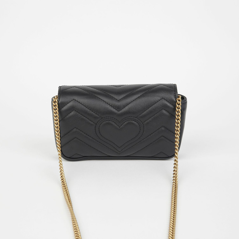 GUCCI GG Marmont 超迷你鏈條斜背包 476433-3