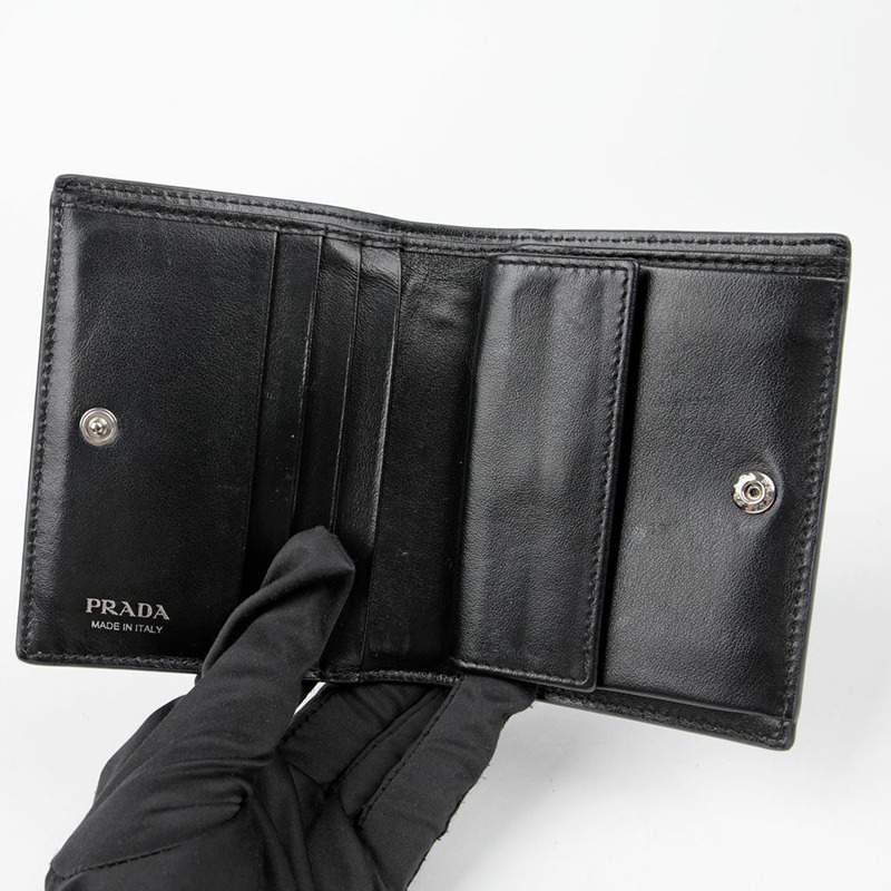 PRADA 1MV204 金屬標誌錢包-8