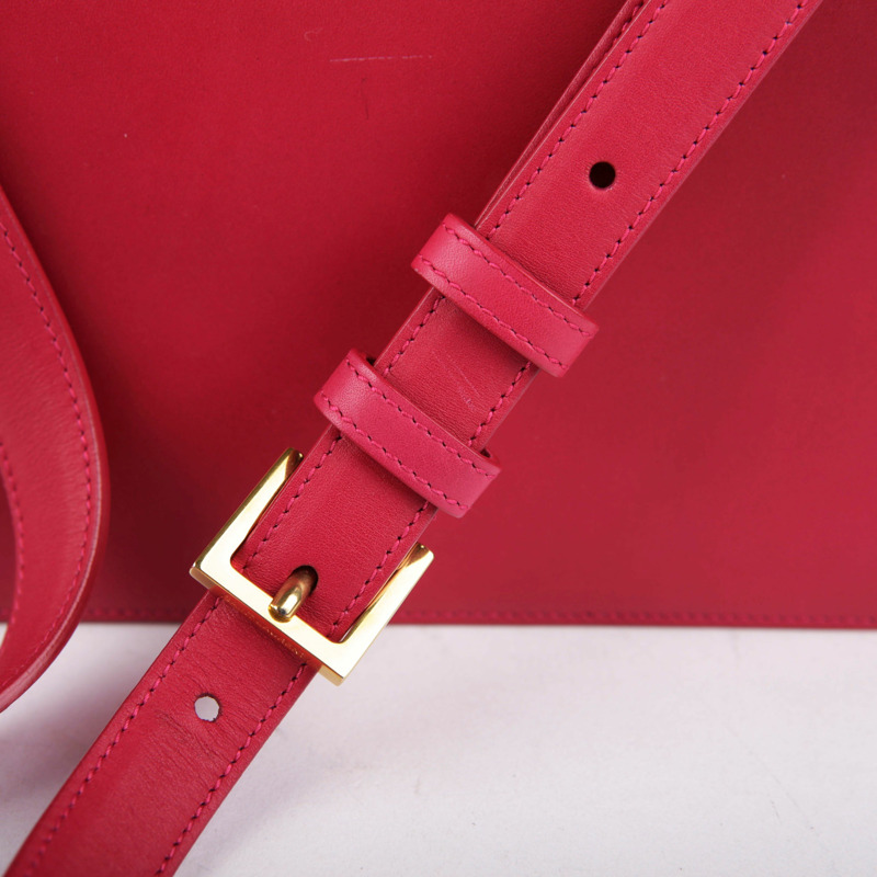 SAINT LAURENT 粉紅色皮革 Sac Loulou 單肩包-8
