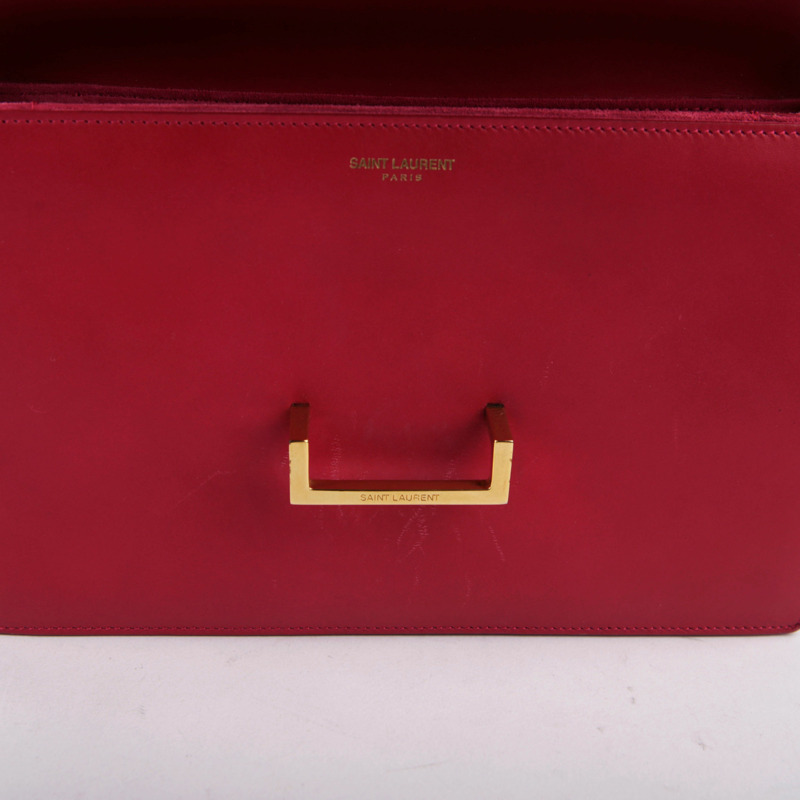 SAINT LAURENT 粉紅色皮革 Sac Loulou 單肩包-15