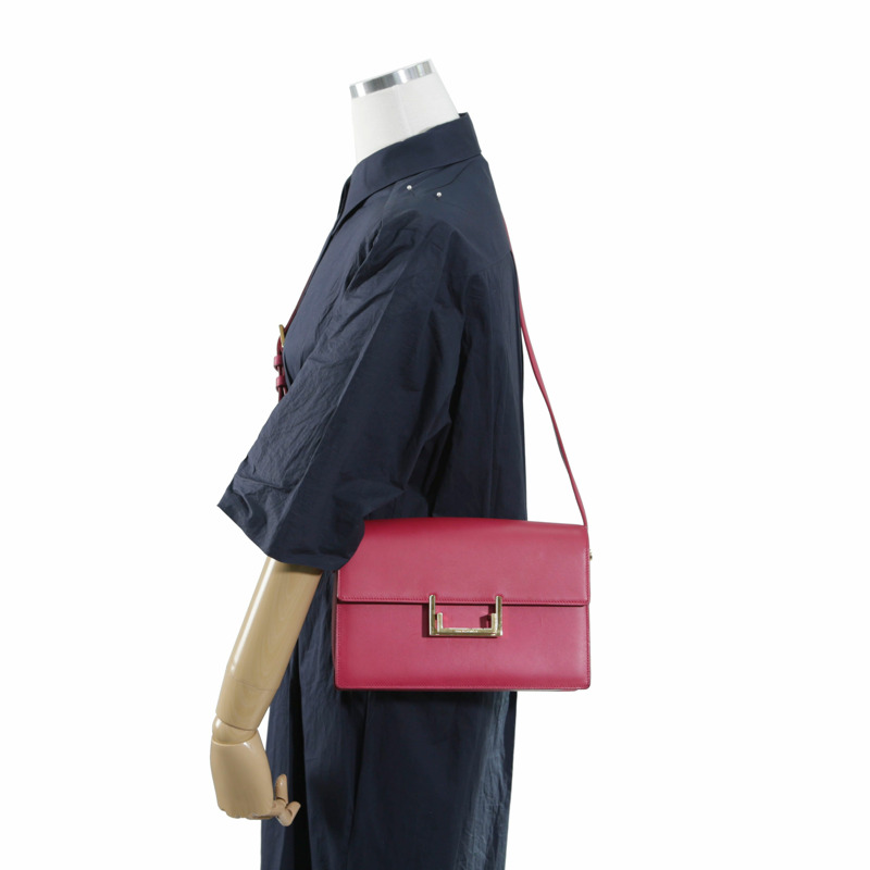 SAINT LAURENT 粉紅色皮革 Sac Loulou 單肩包-17