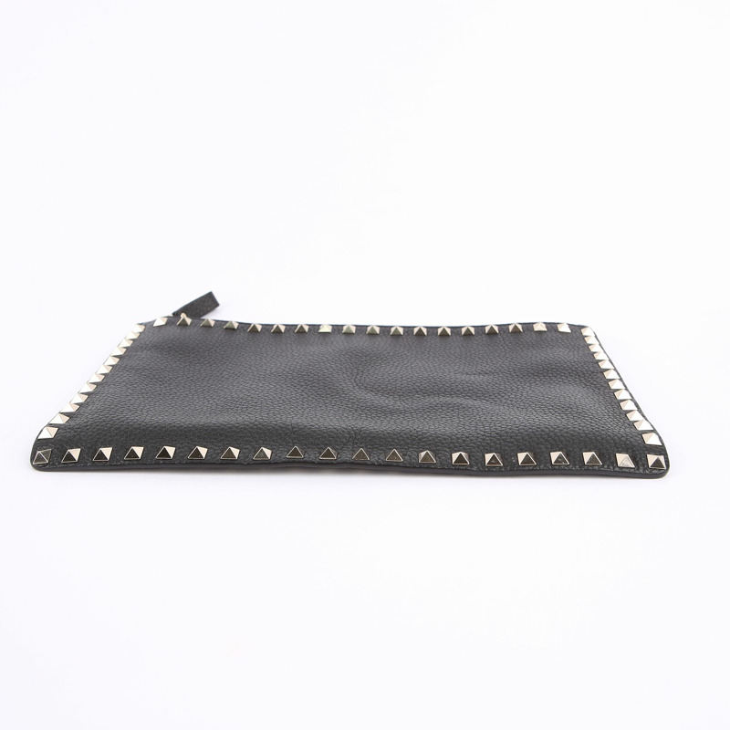 VALENTINO 黑色印章 Alce Rockstud 手拿包-8