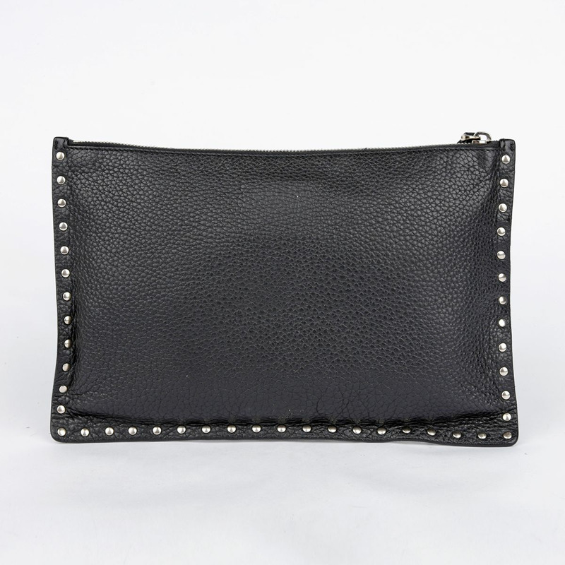 VALENTINO Rockstud 手拿包 黑色皮革 0269VSH-1