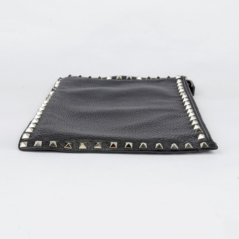 VALENTINO Rockstud 手拿包 黑色皮革 0269VSH-3