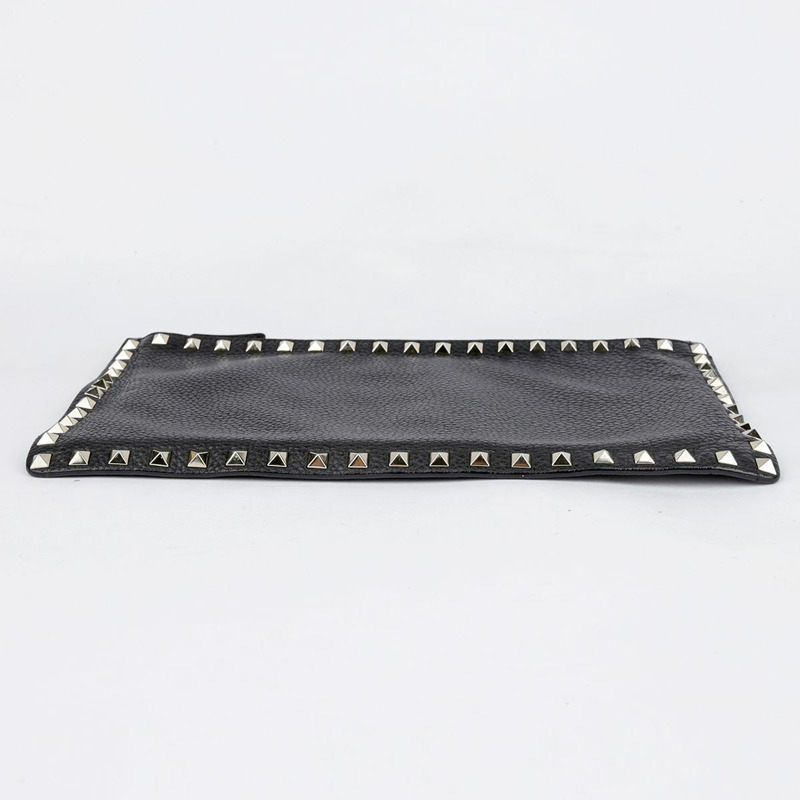 VALENTINO Rockstud 手拿包 黑色皮革 0269VSH-4
