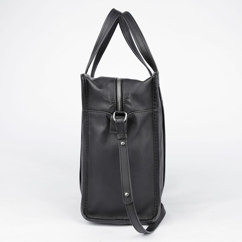 BALENCIAGA 小黑色皮革 Bazar 手提包與肩背包-3