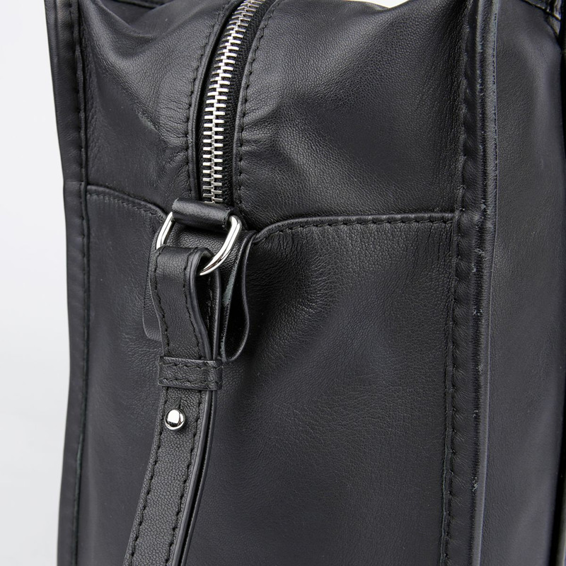 BALENCIAGA 小黑色皮革 Bazar 手提包與肩背包-5