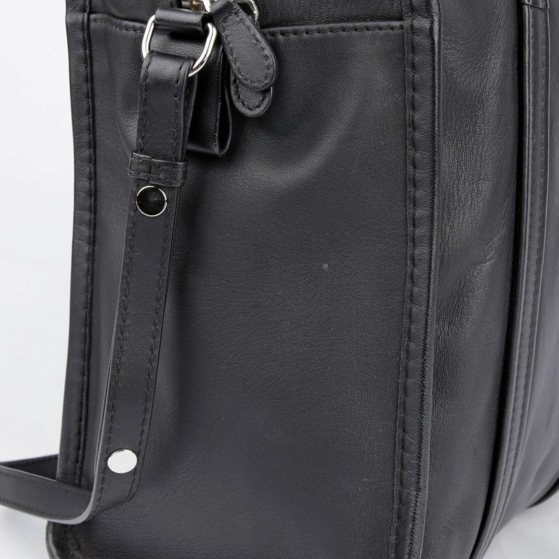 BALENCIAGA 小黑色皮革 Bazar 手提包與肩背包-7