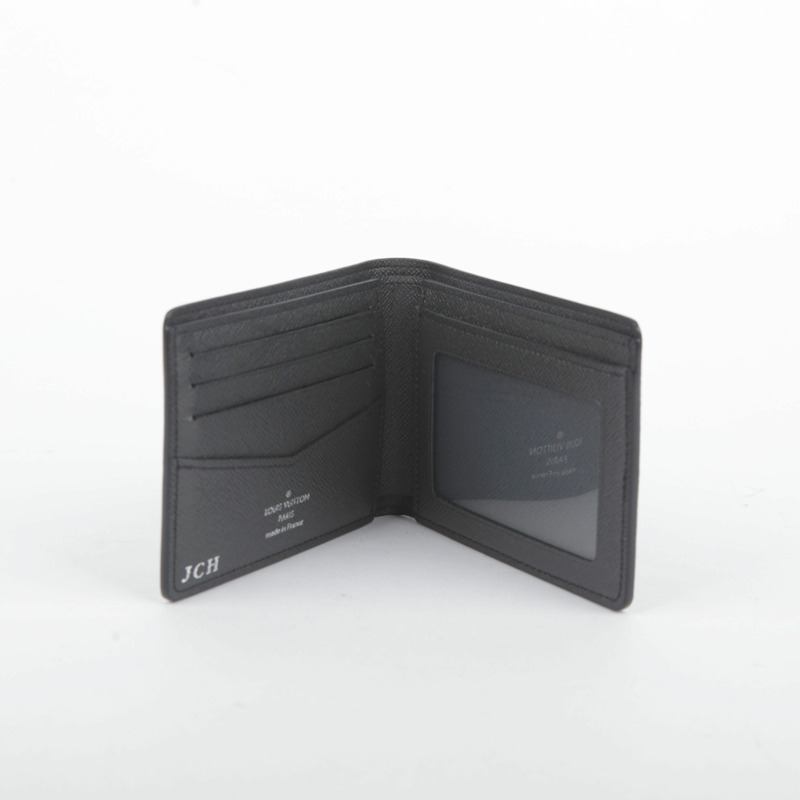 LOUIS VUITTON Taiga 皮革細長皮夾-7