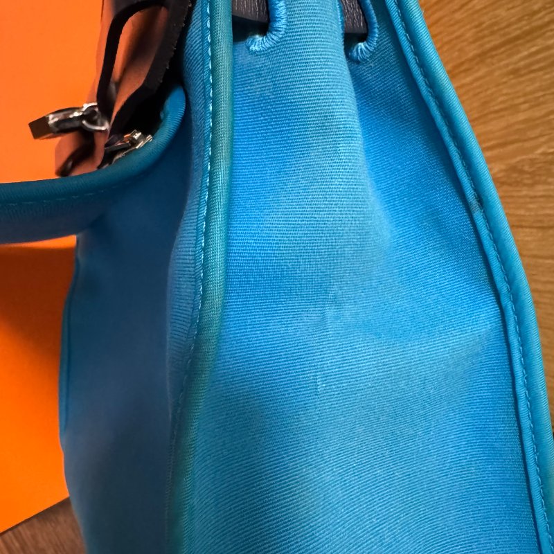 HERMÈS Paris Herbag Zip 31 Blue Indigo 藍黑拼色-2