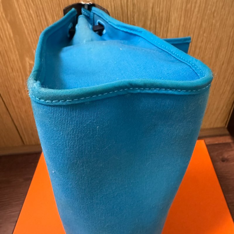 HERMÈS Paris Herbag Zip 31 Blue Indigo 藍黑拼色-4