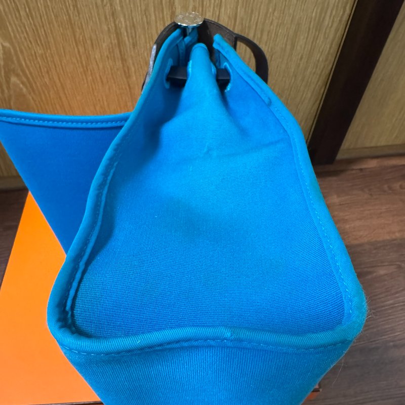 HERMÈS Paris Herbag Zip 31 Blue Indigo 藍黑拼色-5