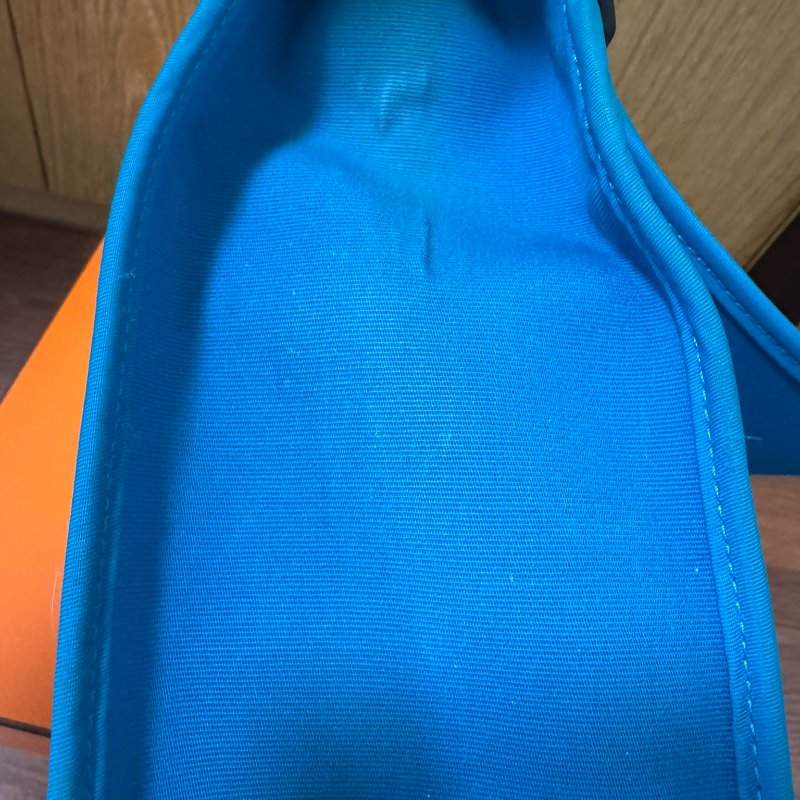 HERMÈS Paris Herbag Zip 31 Blue Indigo 藍黑拼色-18