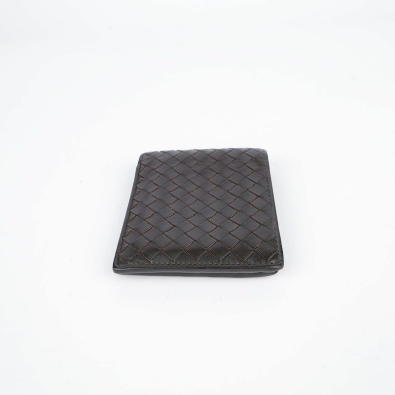 BOTTEGA VENETA 深棕色皮革 Intrecciato 錢包-6
