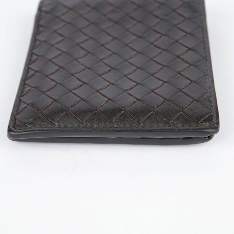 BOTTEGA VENETA 深棕色皮革 Intrecciato 錢包-7