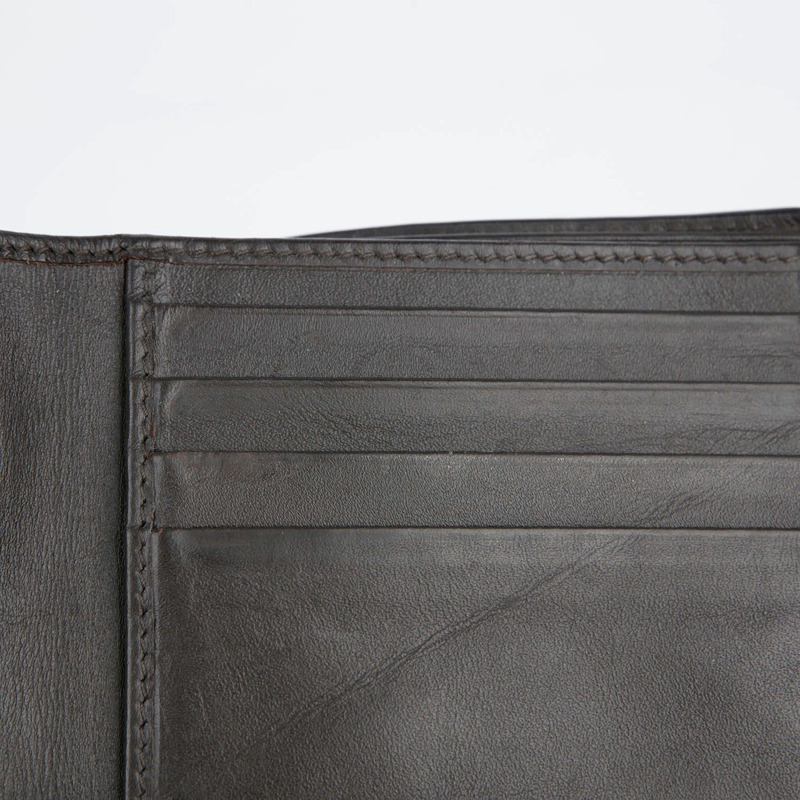 BOTTEGA VENETA 深棕色皮革 Intrecciato 錢包-11