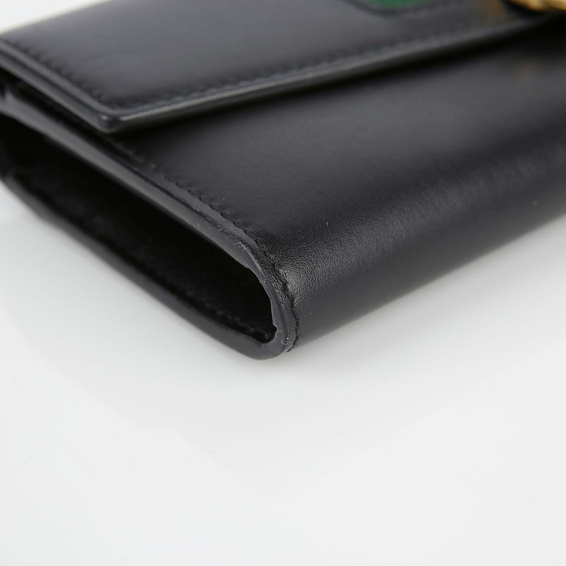 GUCCI Silvi 長皮夾 黑色皮革-9