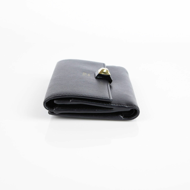 FENDI 黑色皮革皮夾-8