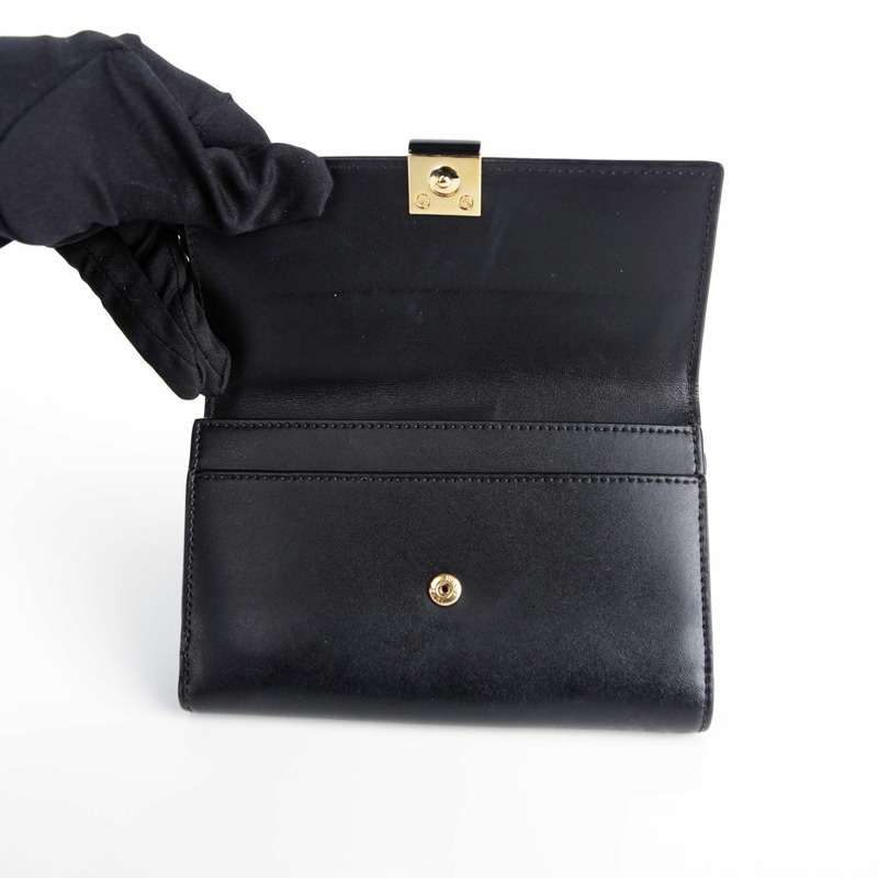 FENDI 黑色皮革皮夾-11