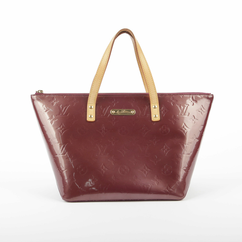 LOUIS VUITTON Monogram Vernis Amarante Bellevue 小號手提包-0