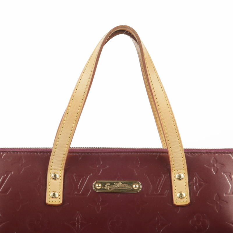 LOUIS VUITTON Monogram Vernis Amarante Bellevue 小號手提包-1