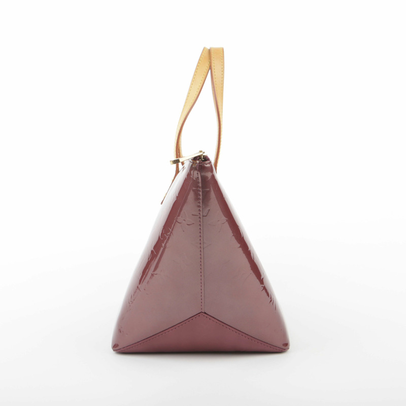 LOUIS VUITTON Monogram Vernis Amarante Bellevue 小號手提包-2