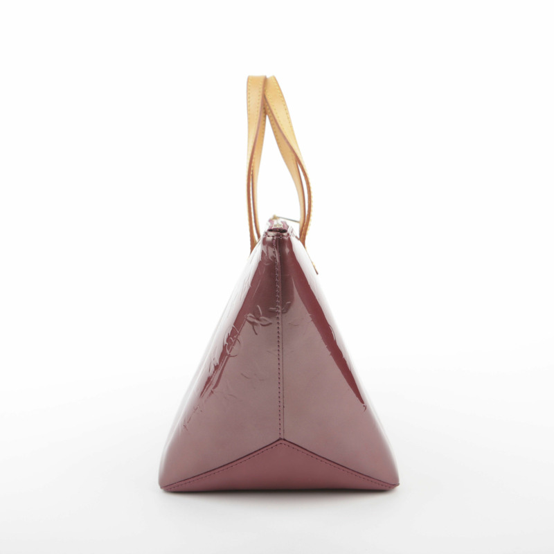 LOUIS VUITTON Monogram Vernis Amarante Bellevue 小號手提包-4